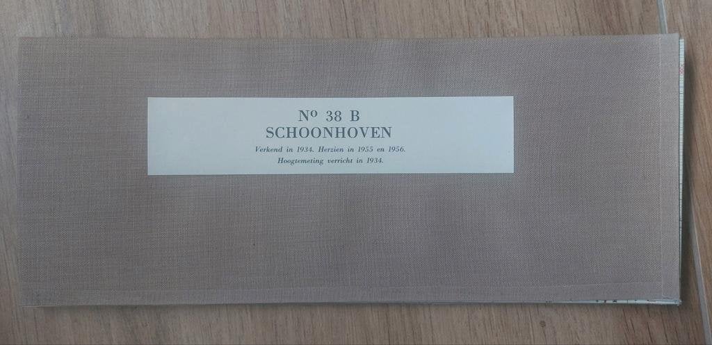 38B Stafkaart 1959 Schoonhoven Oudewater Stolwijk Haastrecht, Ophalen of Verzenden, 1800 tot 2000, Nederland, Departement van Defensie