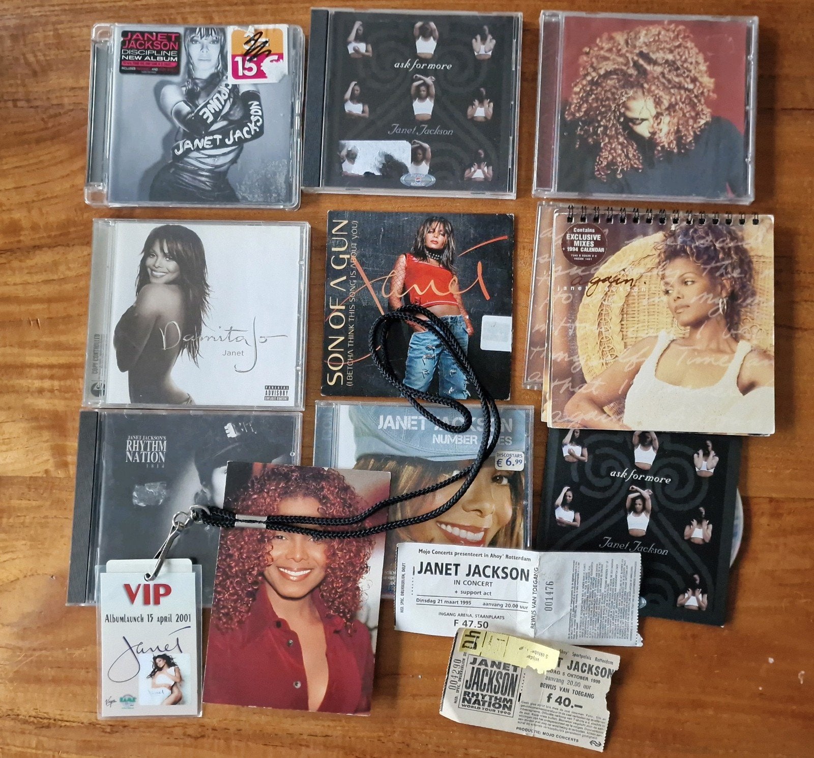Janet Jackson verzameling: CD's, memorabilia en meer, Verzenden, Gebruikt, Overige typen