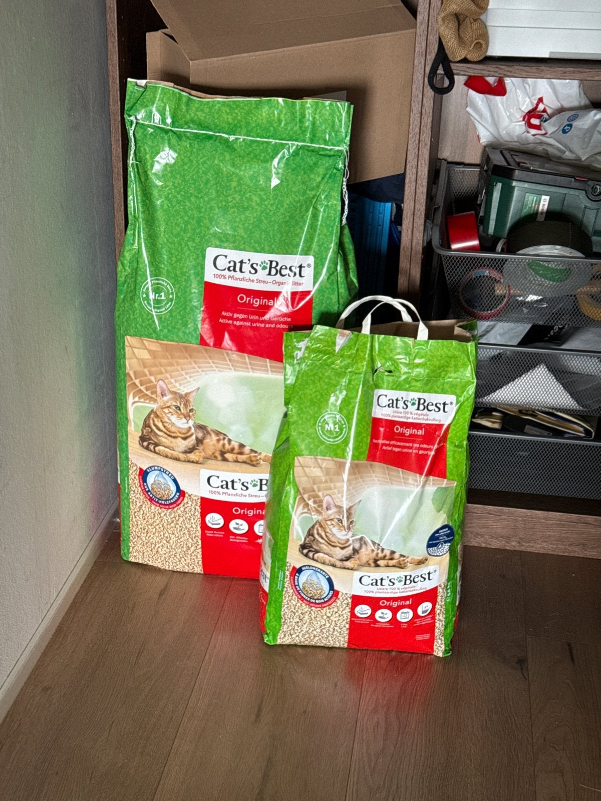 Cat’s best kattenbak vulling 25kg, Ophalen