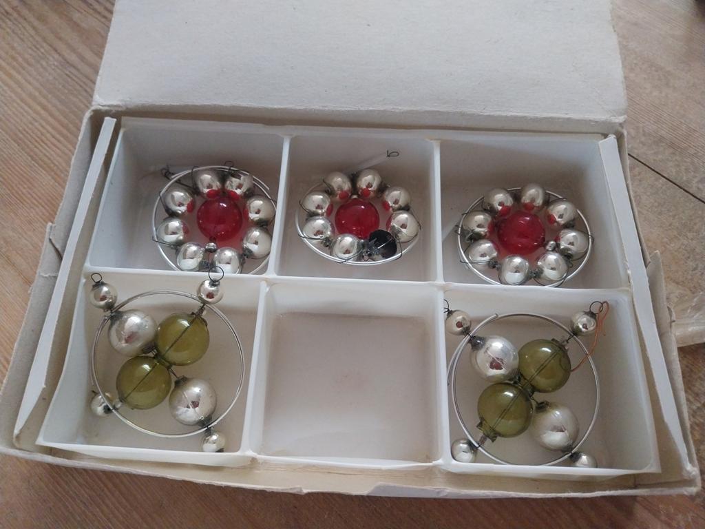 Vintage kerst ornamenten gablonzer, Diversen, Kerst, Ophalen of Verzenden