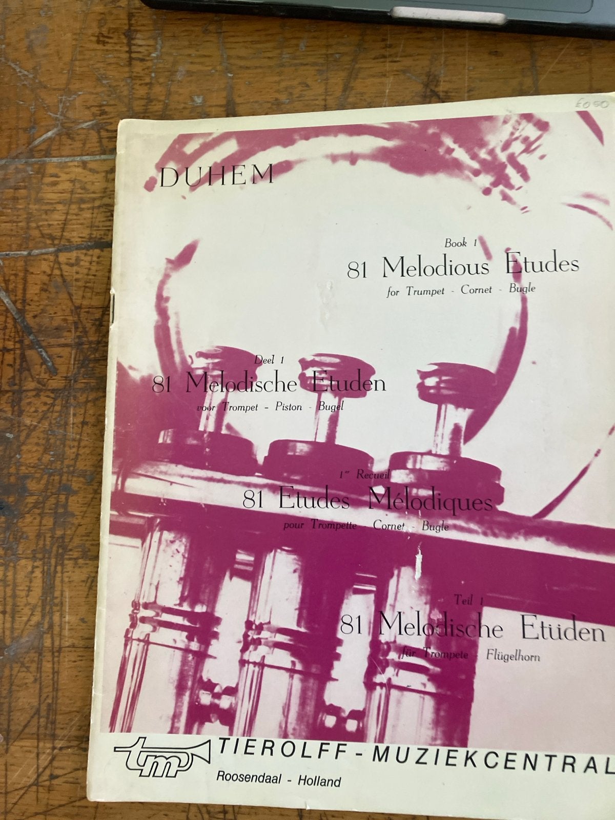 Duhem: 81 Melodische Etuden voor Trompet, Cornet, Bugel, Gebruikt, Klassiek, Les of Cursus, Ophalen of Verzenden