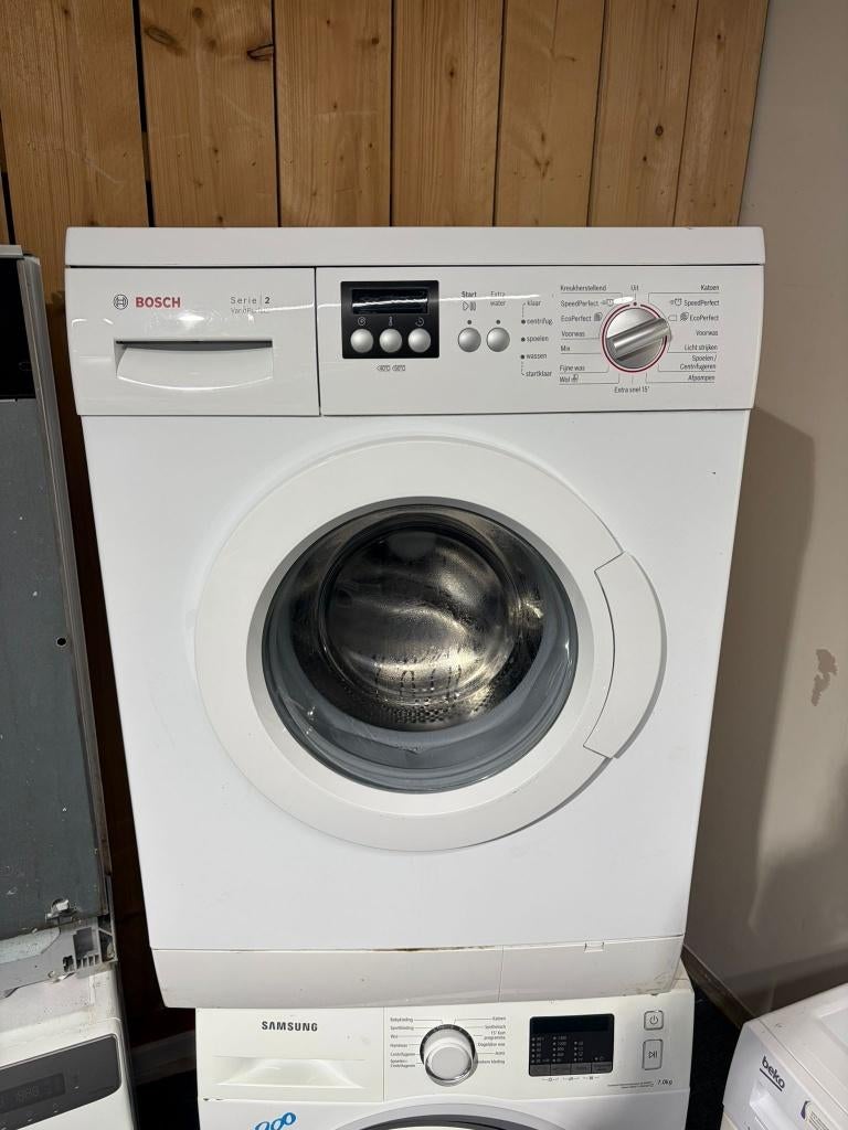 Bosch wasmachine - schoon - garantie, Witgoed en Apparatuur, Wasmachines, Gebruikt, Voorlader, 6 tot 8 kg, Minder dan 85 cm, 1200 tot 1600 toeren