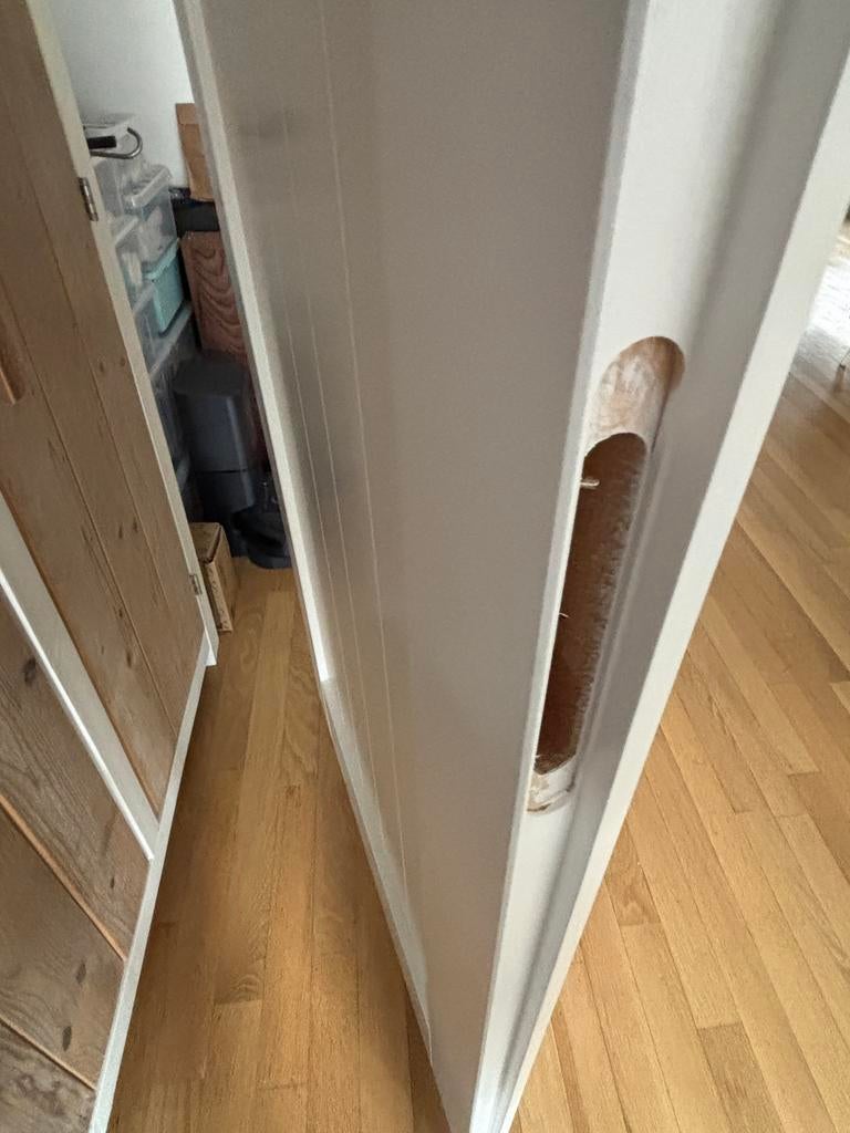 Lundia opdek binnendeur, rechtsdraaiend, Doe-het-zelf en Verbouw, Deuren en Horren, Ophalen, 80 tot 100 cm, Binnendeur, Zo goed als nieuw