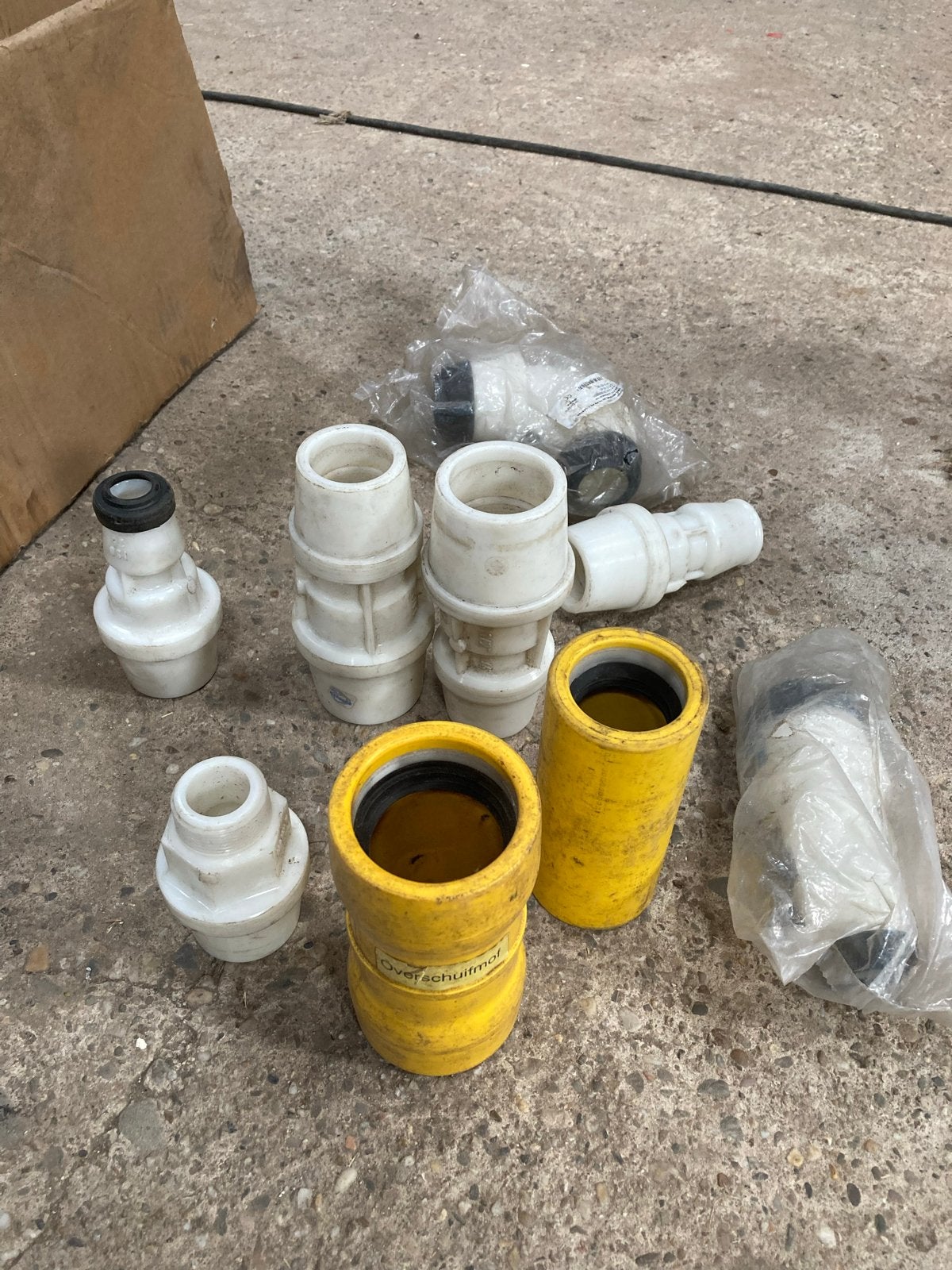 Diverse Hawle koppelingen 32-55mm- Doos vol of per stuk, Doe-het-zelf en Verbouw, Gebruikt, Pvc, Overige typen, Ophalen of Verzenden