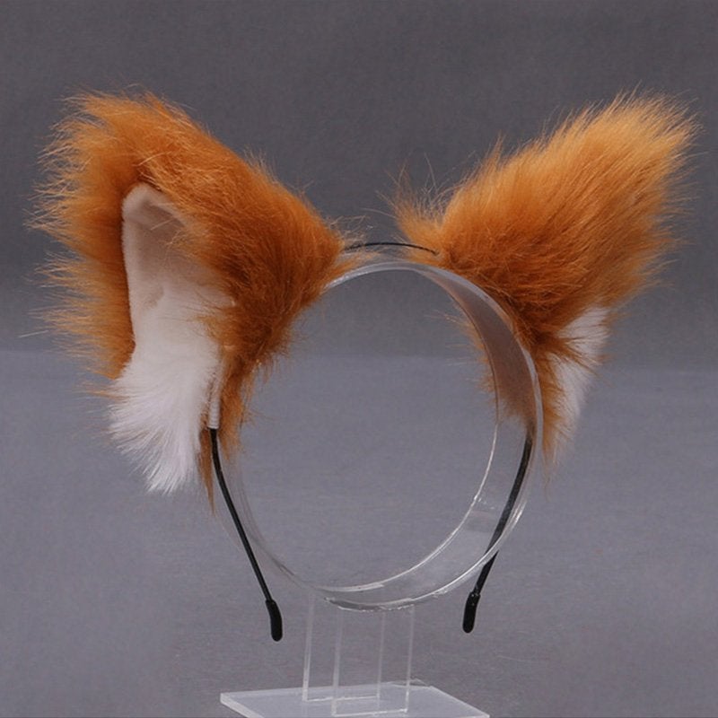 Bruine Katten Oren Vossen Oren Furry Fursuit Cosplay Lolita, Verzenden, Nieuw, Overige typen