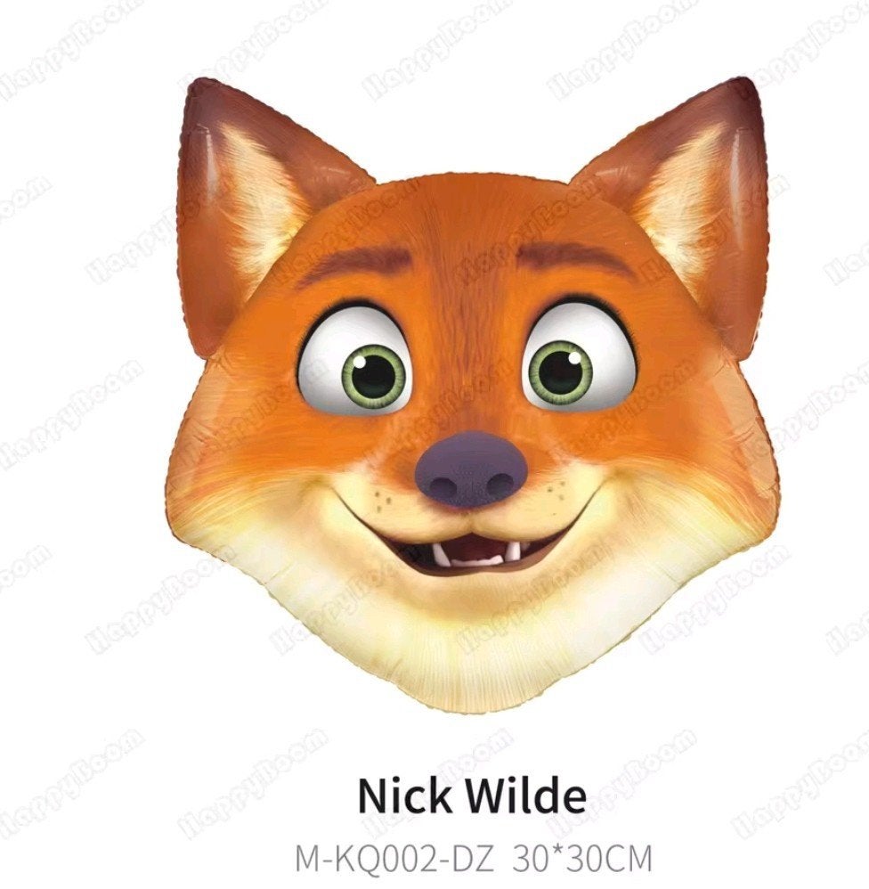 Nieuwe Nick Wilde Folieballon - Zootopia Feestdecoratie, Ophalen of Verzenden, Nieuw, Feestartikel, Verjaardag