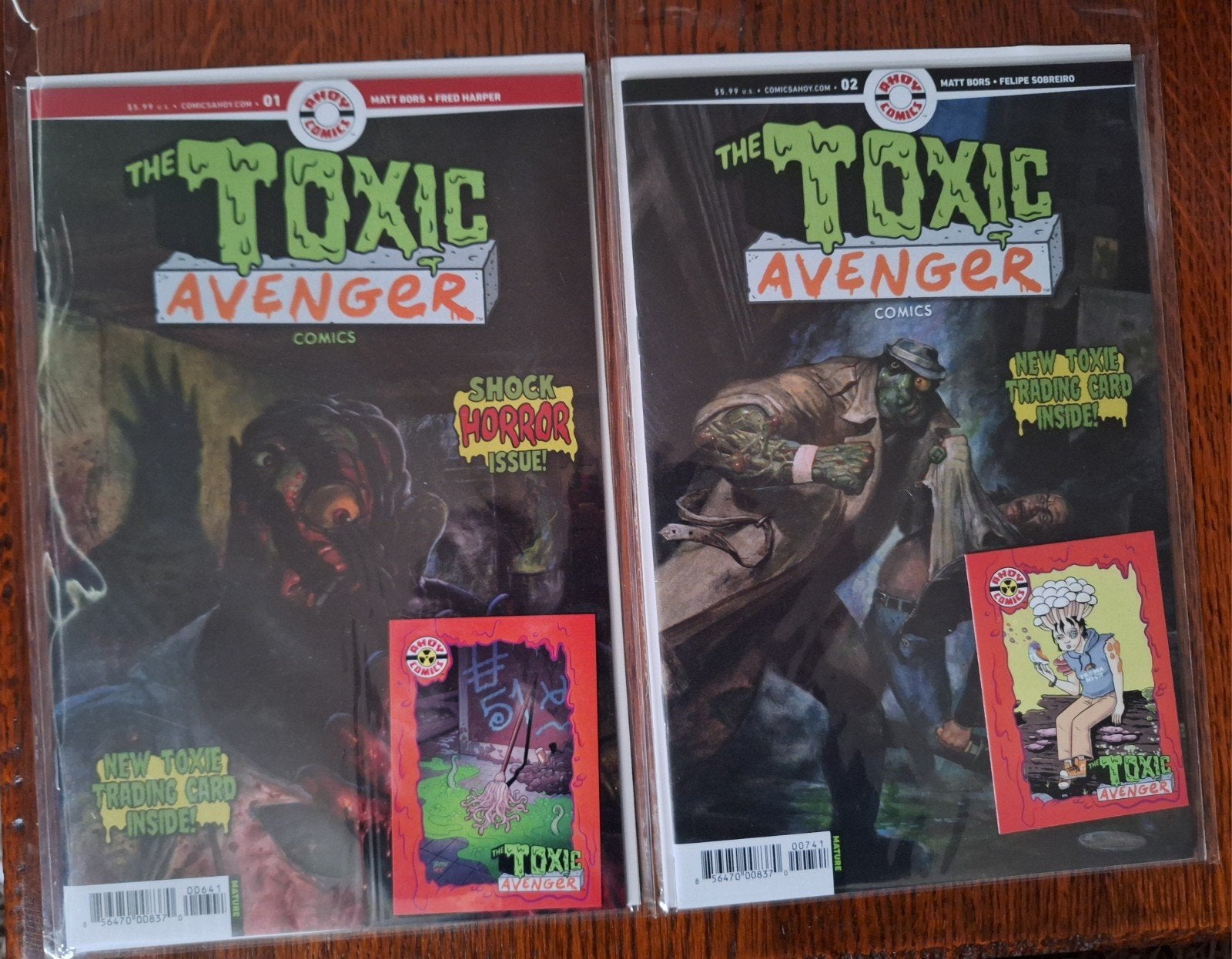 Toxic avenger comic lot incl trading cards, Boeken, Meerdere comics, Ophalen of Verzenden, Zo goed als nieuw, Amerika