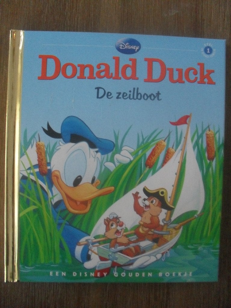 Donald Duck de zeilboot Disney Gouden boekje AD uitgave, Ophalen of Verzenden, Gelezen, Fictie algemeen, Gouden boekje