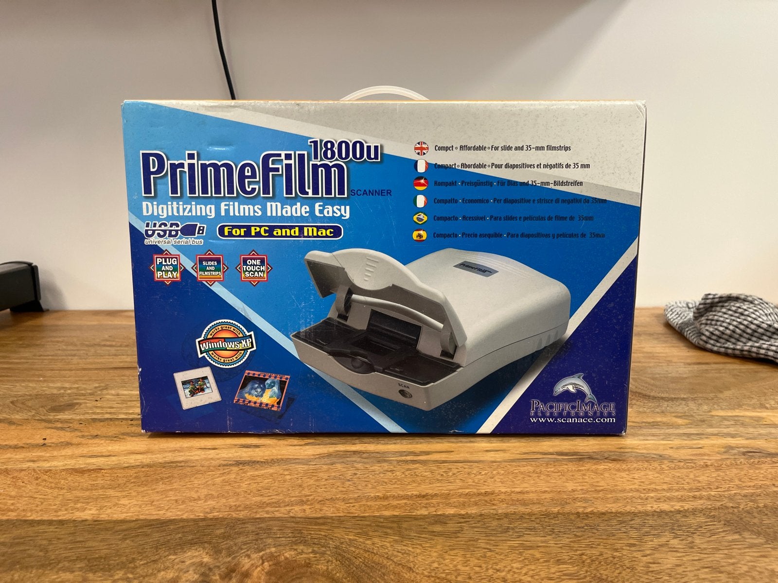PrimeFilm 1800u Filmscanner USB voor PC en Mac, Ophalen of Verzenden, Nieuw, Diascanner, MacOS