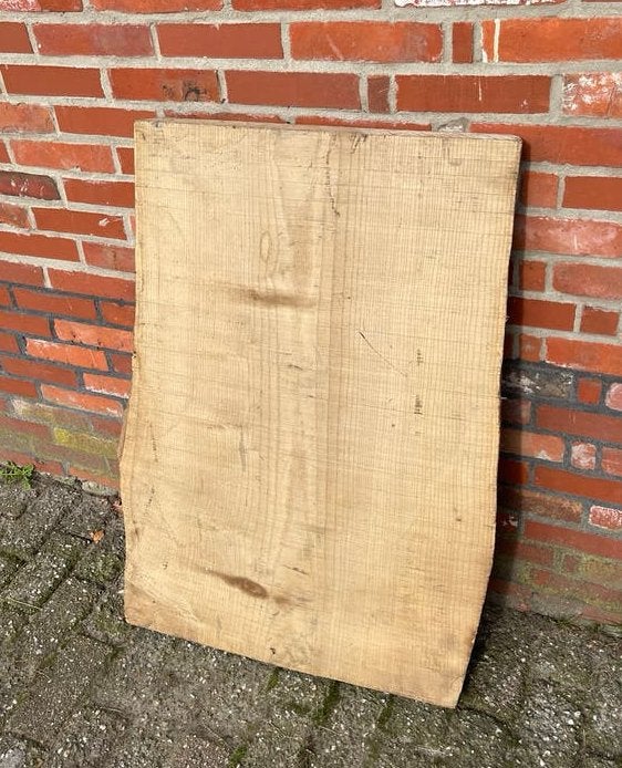 Houten plank / tafel blad 97x60 cm, 5 cm dik, Ophalen, Zo goed als nieuw, Plank, 50 mm of meer