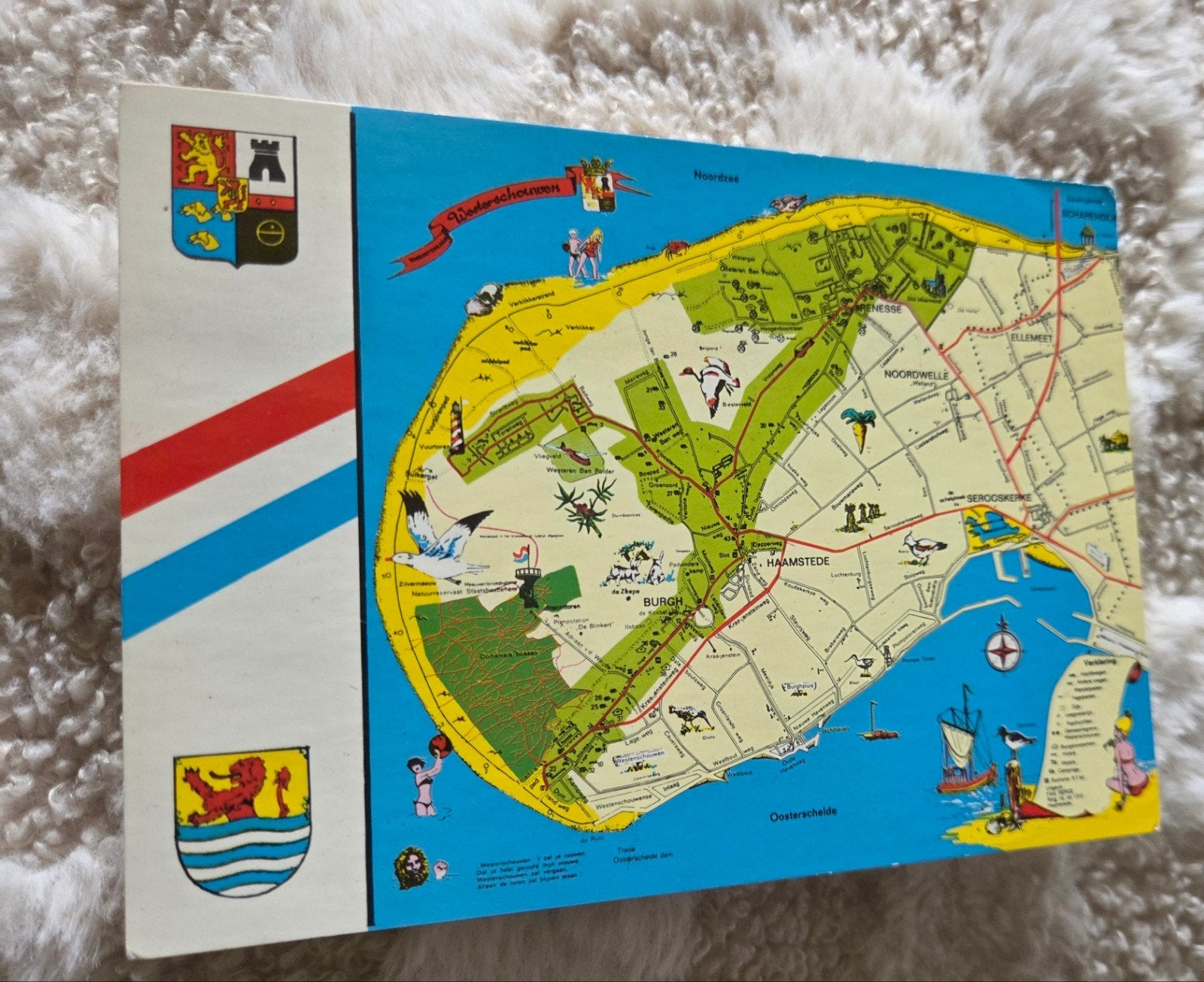 Oude ansichtkaart Schouwen-Duiveland, Benesse 1980, Verzenden, 1980 tot heden, Gelopen, Zeeland