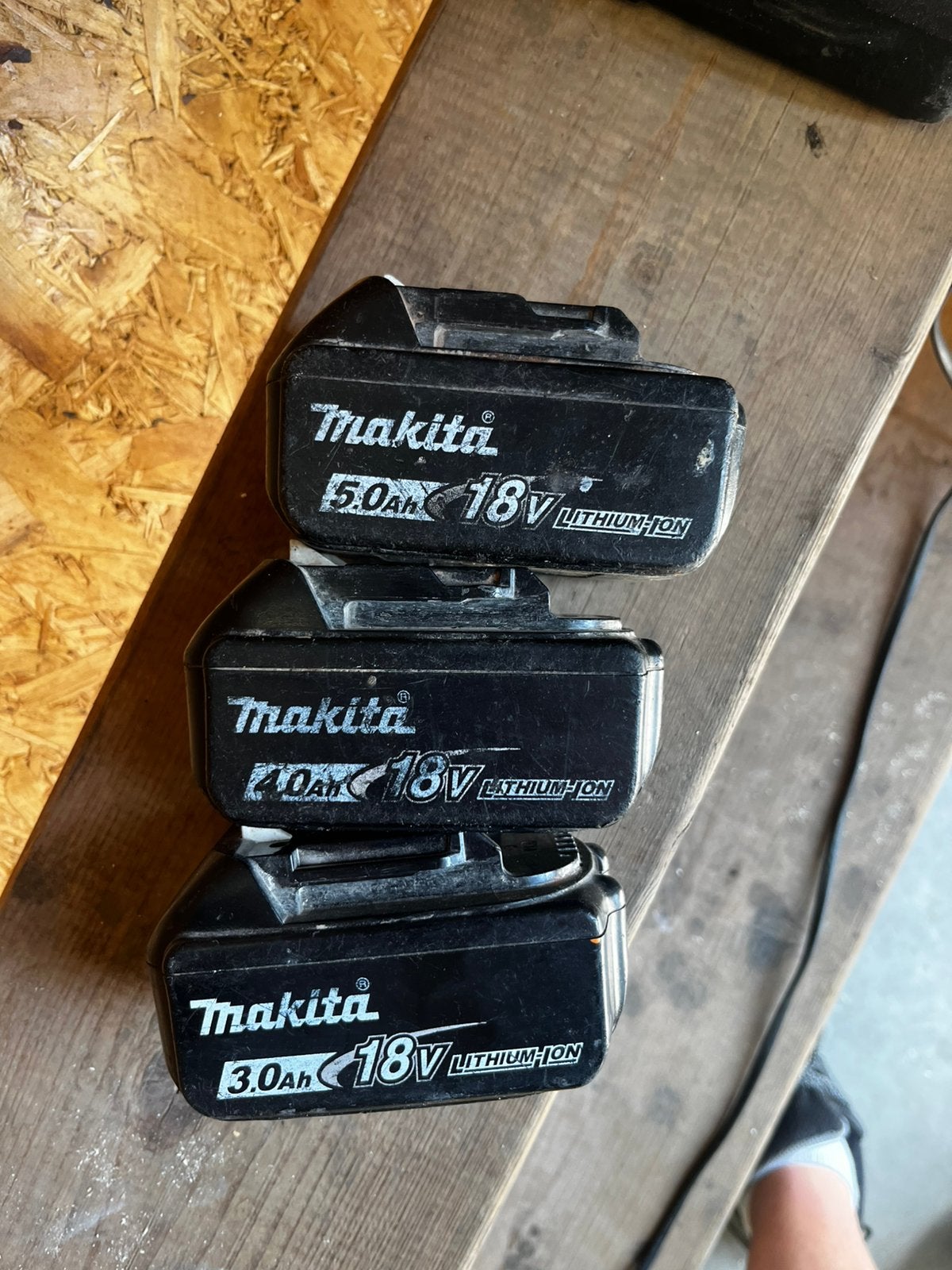 3 defecte makita accu’s, Ophalen of Verzenden, Kabel of Snoer