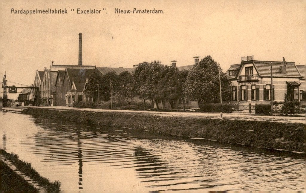 Nieuw Amsterdam Aardappelmeelfabriek "Excelsior"# 759, Verzenden, Voor 1920, Gelopen, Noord-Holland