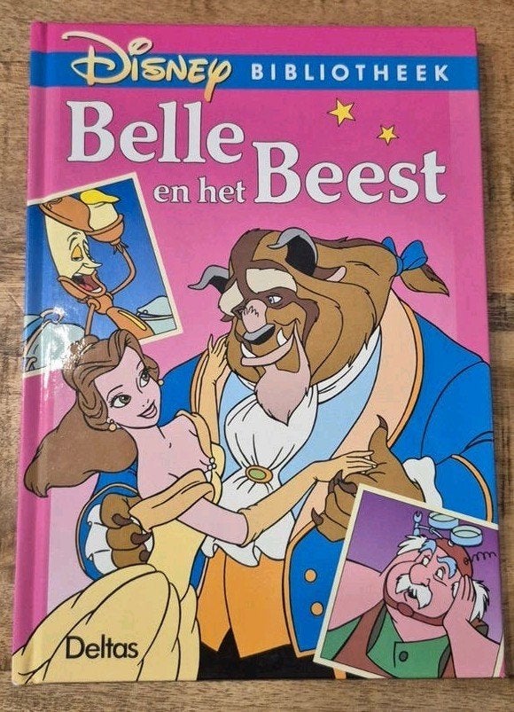 Disney Bibliotheek: Belle en het Beest - Deltas, Boeken, Ophalen of Verzenden, Gelezen, Disney, Sprookjes