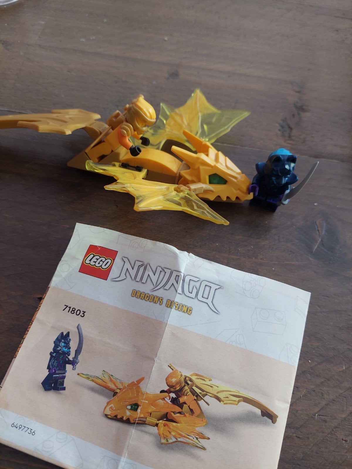 Lego Ninjago Dragons Rising 71803 - DrakenaanvalArin's Draa, Compleet, Lego, Ophalen of Verzenden, Zo goed als nieuw