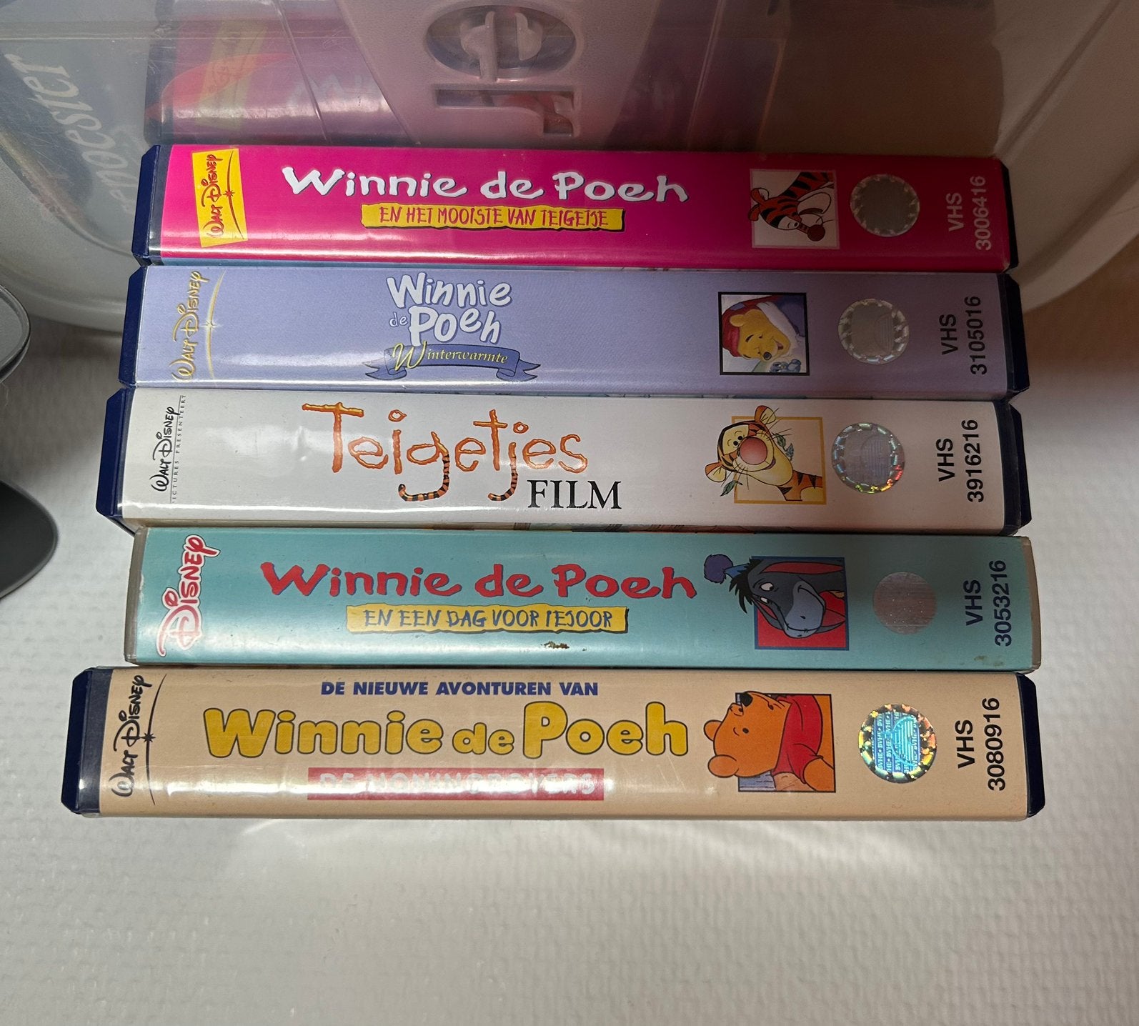 5x Winnie de Poeh videobanden, Alle leeftijden, Ophalen of Verzenden, Zo goed als nieuw
