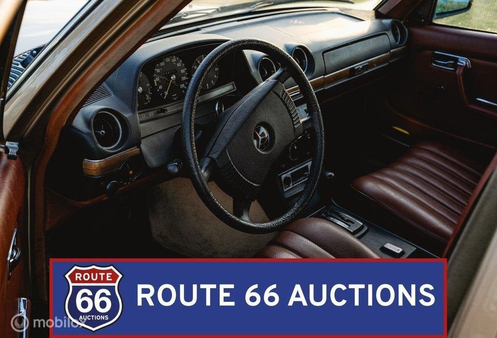 Mercedes-Benz 280 E | 1976 | Route 66 Auctions, Auto's, Overige carrosserieën, Zwart, Mercedes-Benz, Bedrijf
