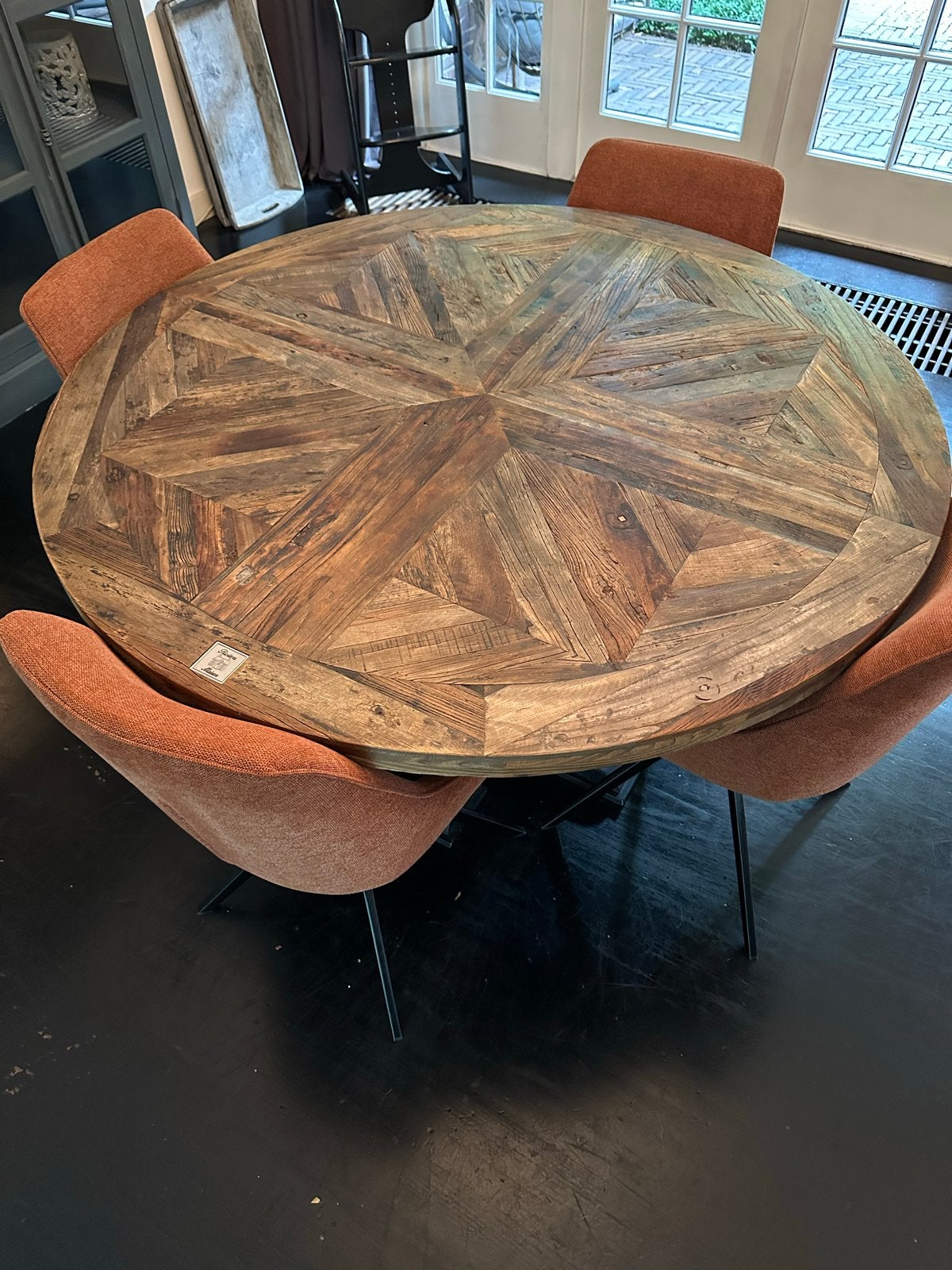 Robuuste Riviera Maison Eettafel Rond 160cm, Huis en Inrichting, Tafels | Eettafels, Ophalen, Gebruikt, 150 tot 200 cm, Rond