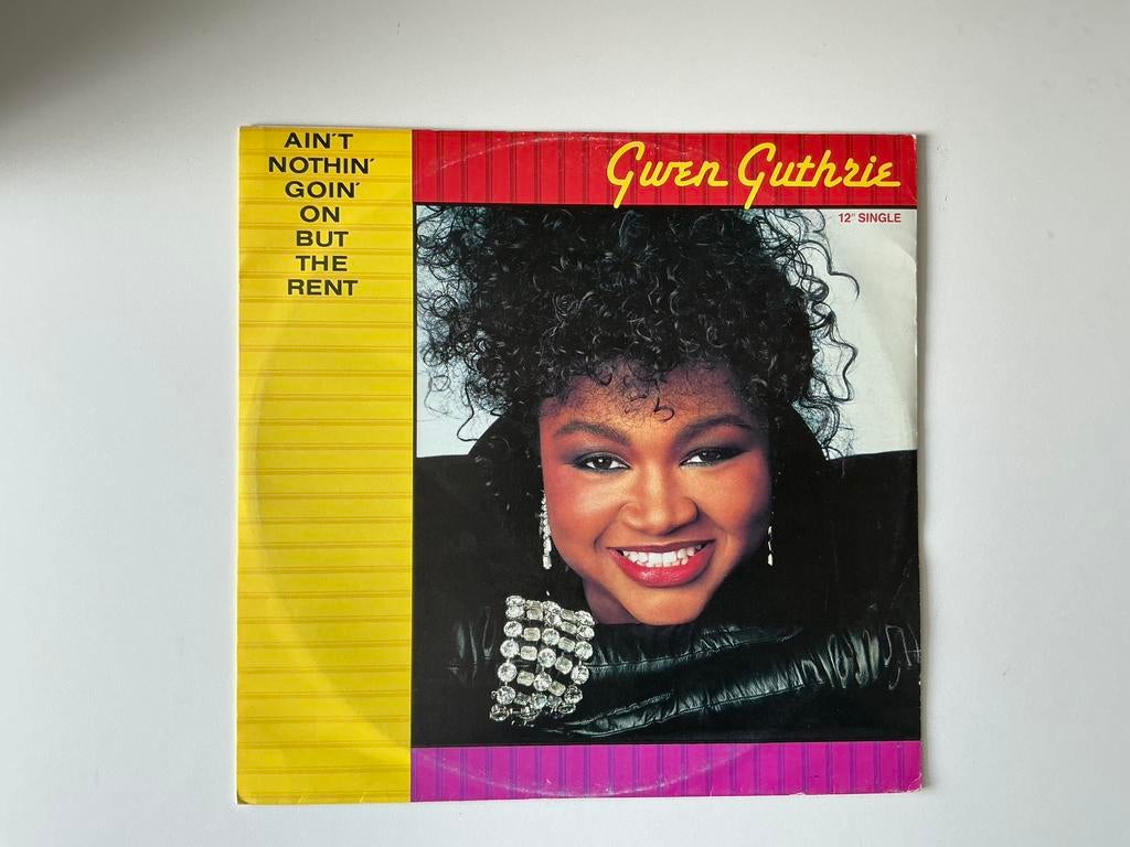 Gwen Guthrie – Ain't Nothin' Goin' On But The Rent 12” disco, Gebruikt, Disco, 12 inch, Fotohoes