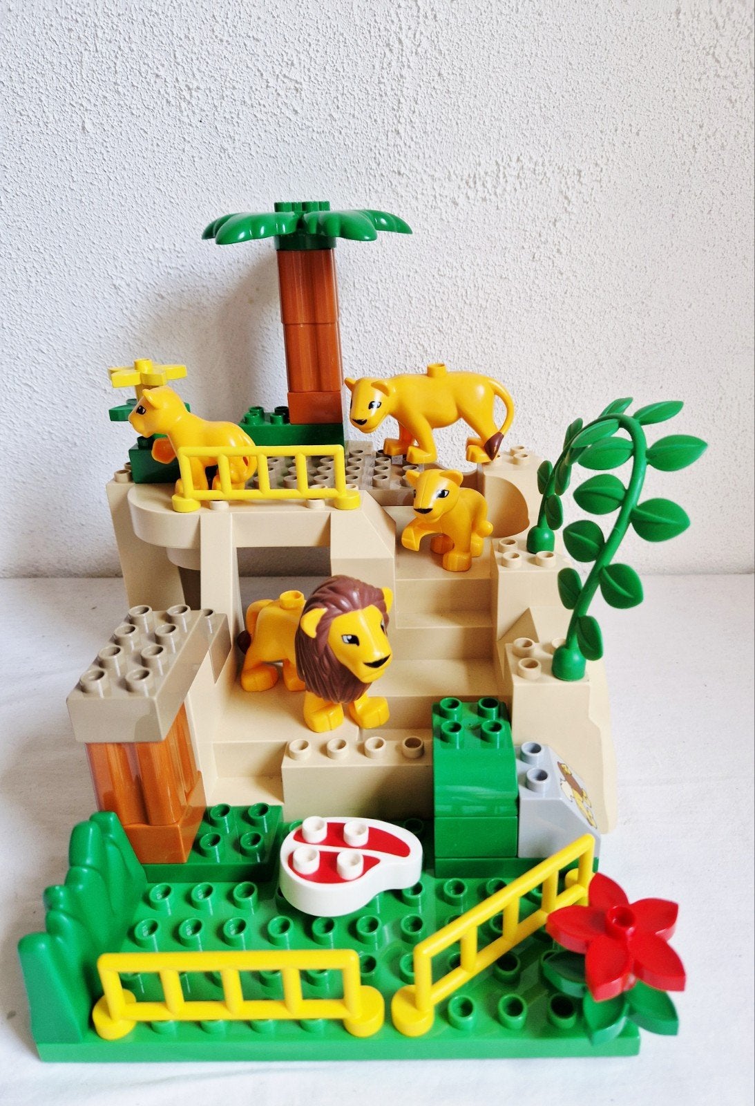 Duplo dierentuin safari dieren leeuwen in mega verblijf, Ophalen of Verzenden, Gebruikt, Duplo