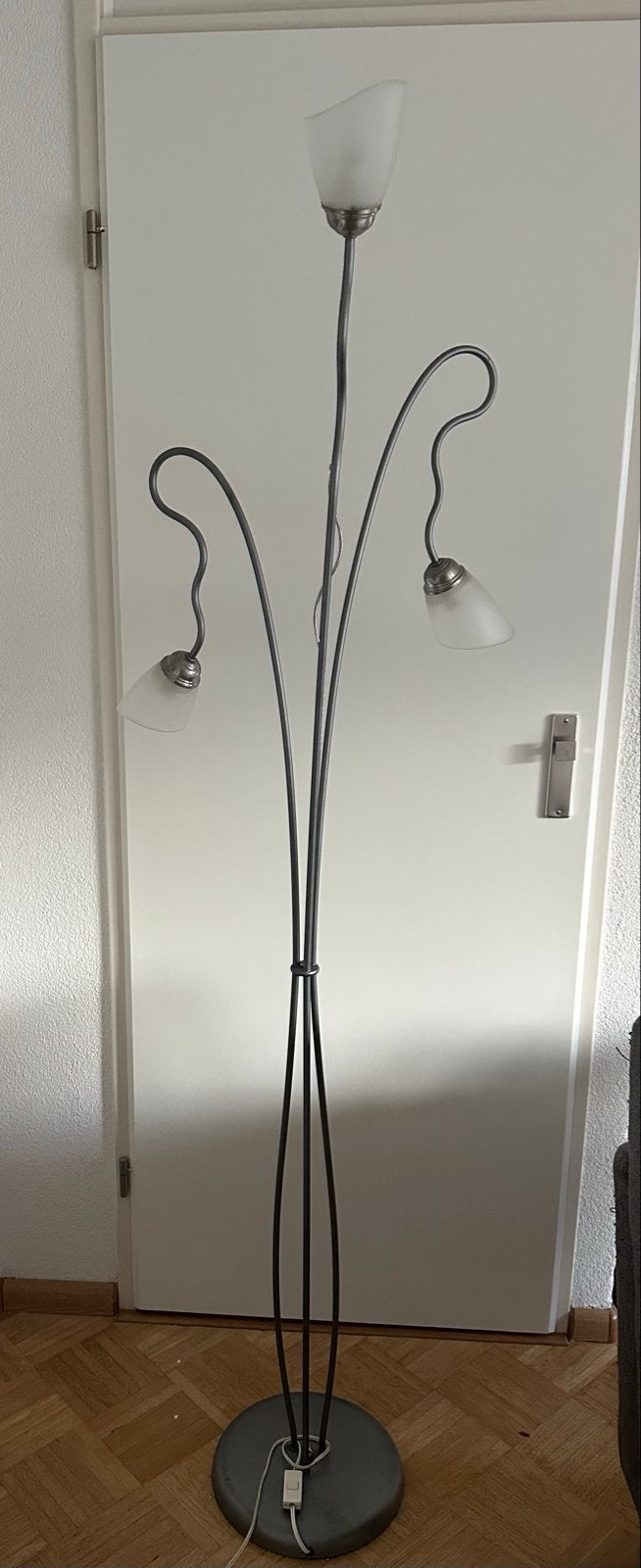 IDL Italiaans Design Vloerlamp met 3 Lichtpunten, Ophalen, Gebruikt, E14 (klein), Metaal