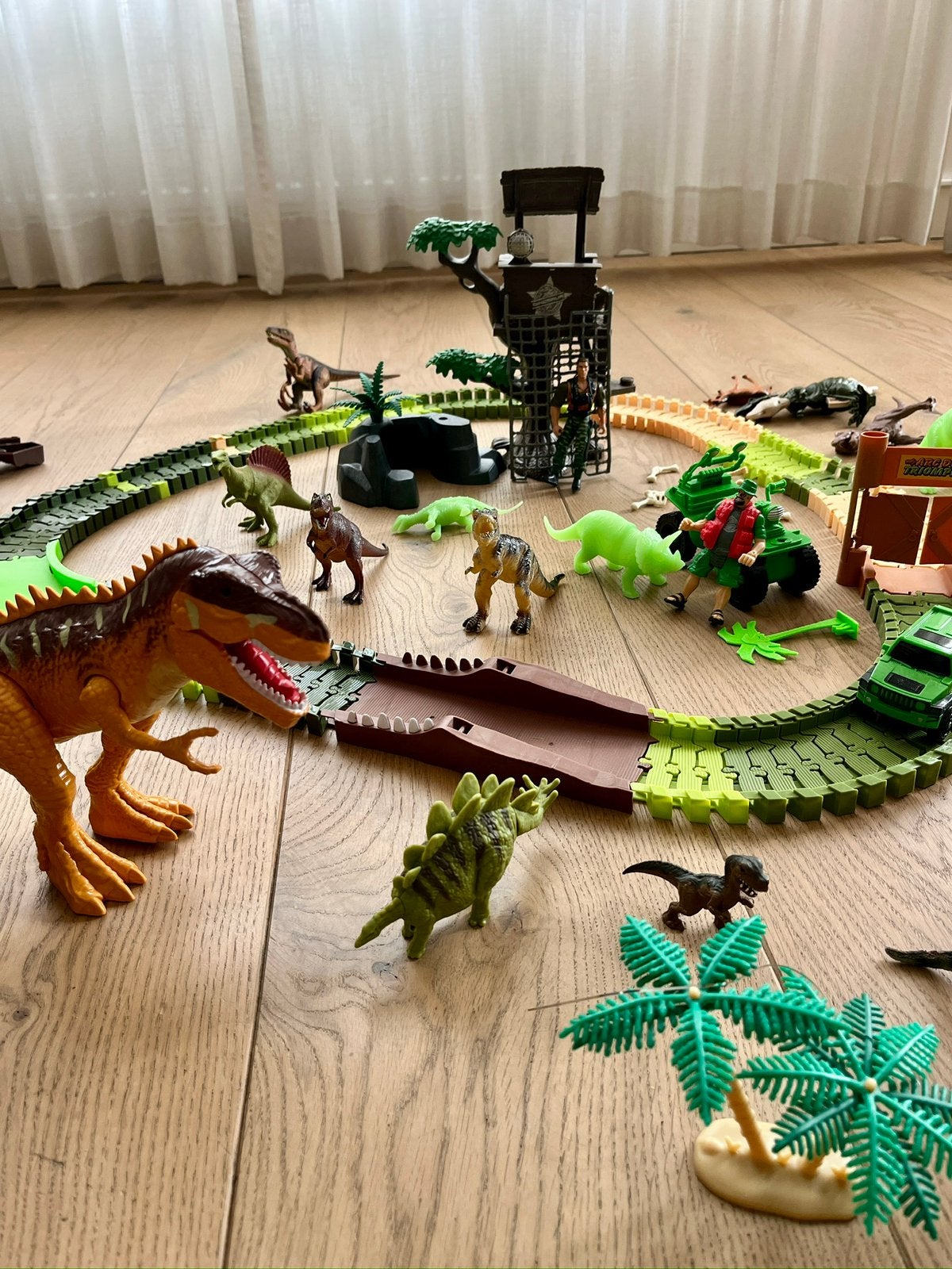 Dino jungle baan | zak vol, Ophalen of Verzenden, Zo goed als nieuw