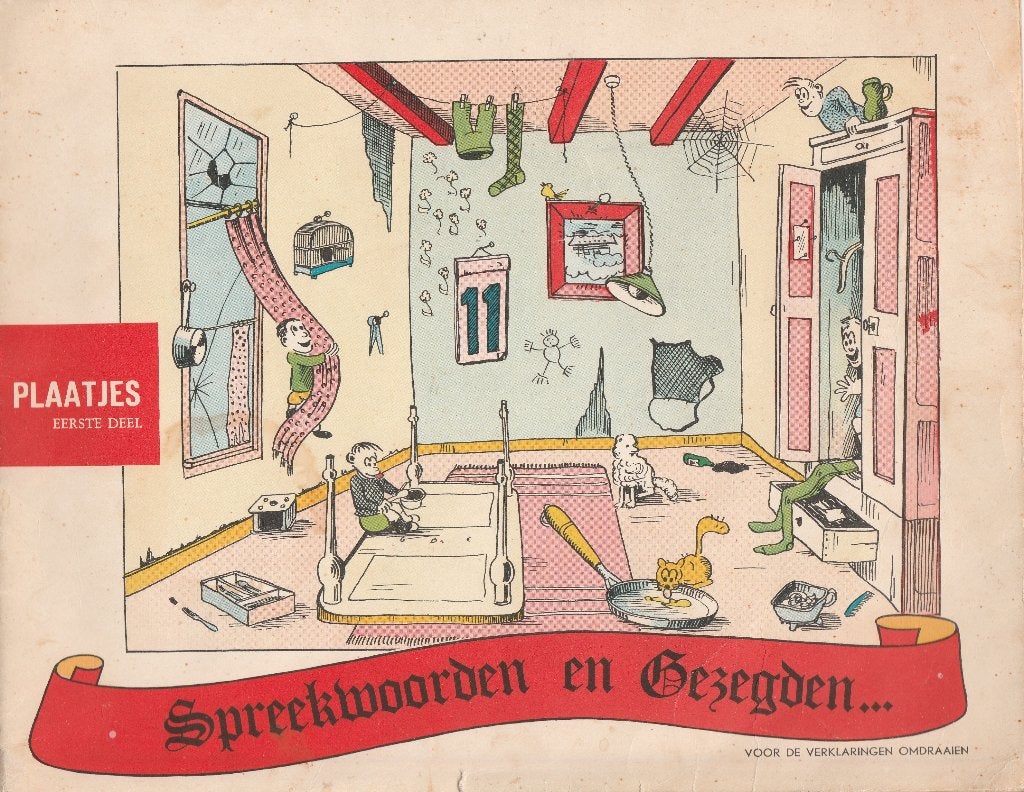 Plaatjesalbum Spreekwoorden en Gezegden  - Compleet, Ophalen of Verzenden, Gelezen, A. Hooimeijer & Zonen N.V., Plaatjesalbum
