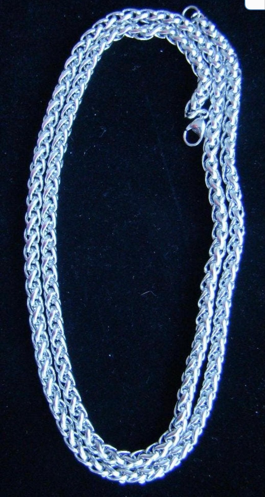 Massieve Titanium Ketting - Ronde Schakel - 60 cm - Nieuw, Ophalen of Verzenden, Nieuw, Zilver, Overige materialen