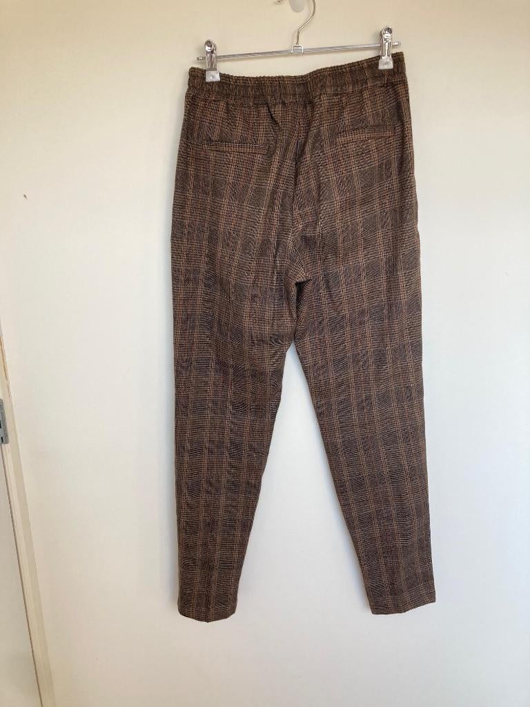Alpha Studio bruin geruite pull on broek maat IT 42/36, Bruin, FFW S.r.l., Cs.alphastudio@the-ffw.com, Ophalen of Verzenden