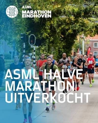 Ticket ASML halve marathon Eindhoven, Eén persoon, Oktober