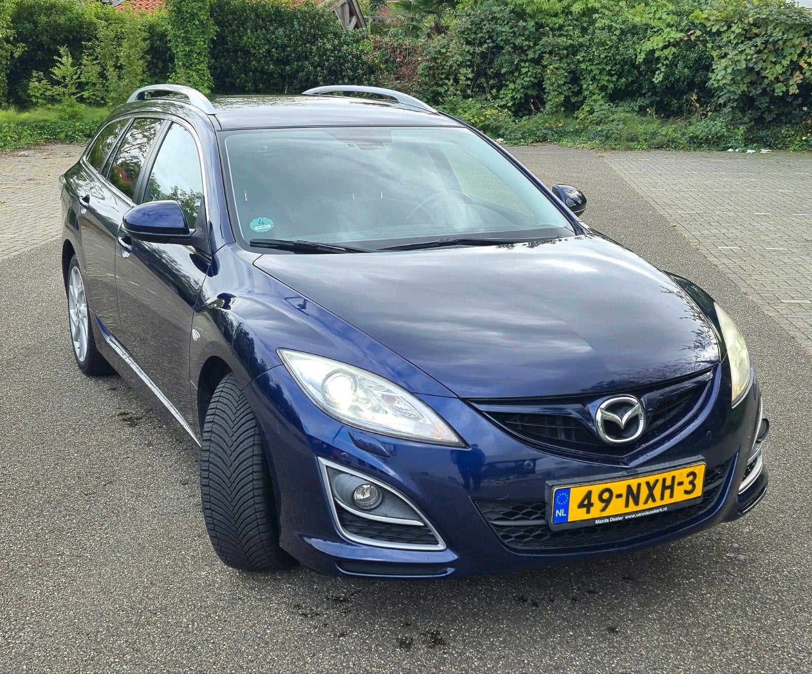 ​Mazda 6 Sportbreak 2.5 GT-M | 162.350 KM | Dealer Onderhoud, Dealer onderhouden, Zwart, 4 cilinders, Leder en Stof