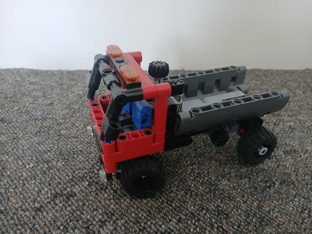 Lego Technic kiepwagen met instructies, Gebruikt, Lego, Ophalen of Verzenden, Complete set