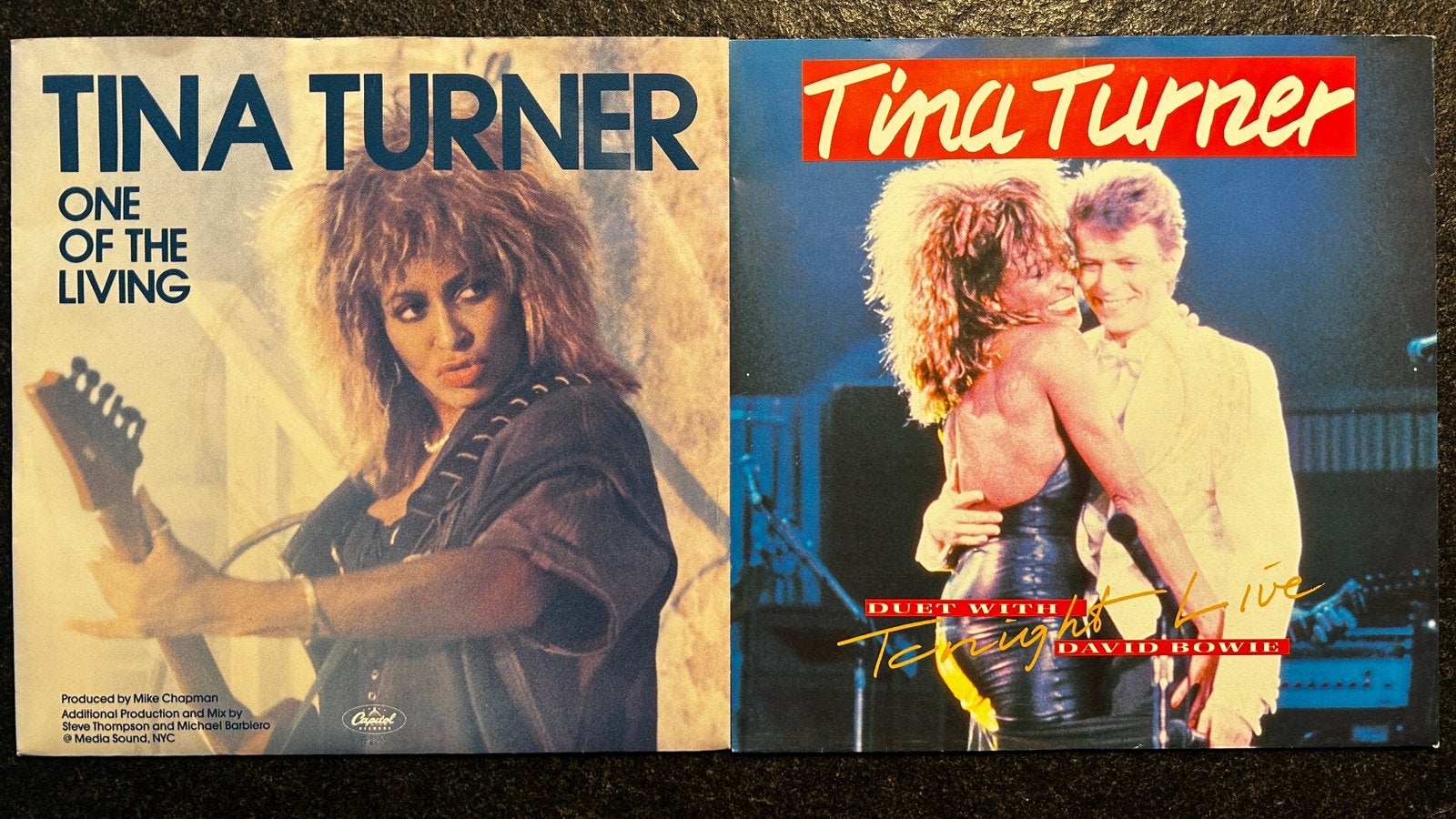 Tina Turner (& David Bowie) - 2 Singles, 7”Als geheel of los, Cd's en Dvd's, Vinyl Singles, Ophalen of Verzenden, Gebruikt, Pop