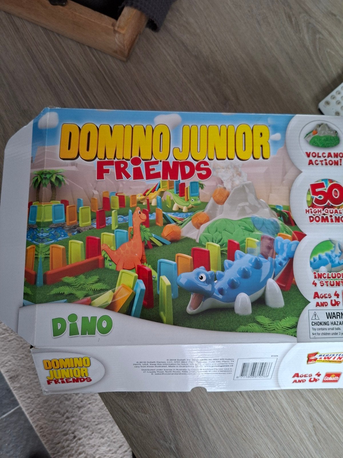 Domino Junior Friends Dino - Vulkaan Actie!, Ophalen, Zo goed als nieuw, Jongen of Meisje