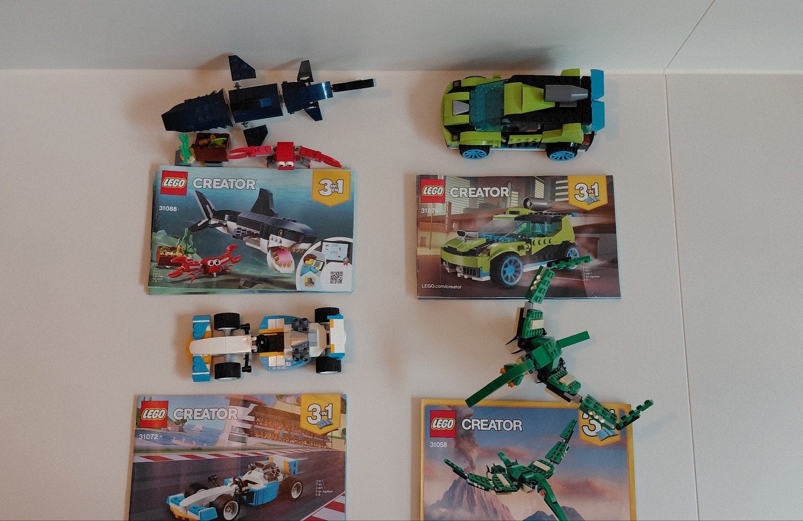 4x Lego Creator set, Verzenden, Lego, Compleet, Creator