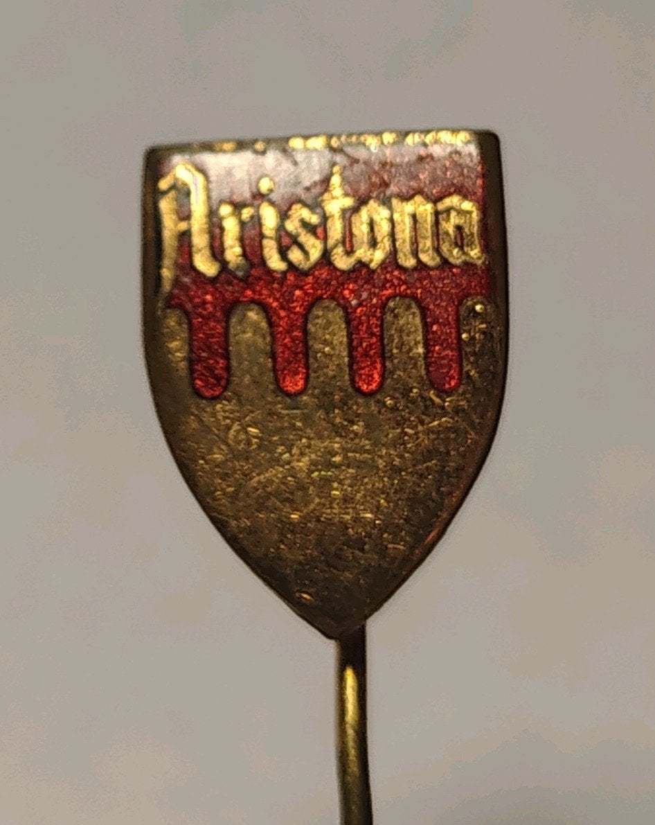 Aristona Emaille Speldje Steekspeld, Verzamelen, Ophalen of Verzenden, Gebruikt, Overige onderwerpen