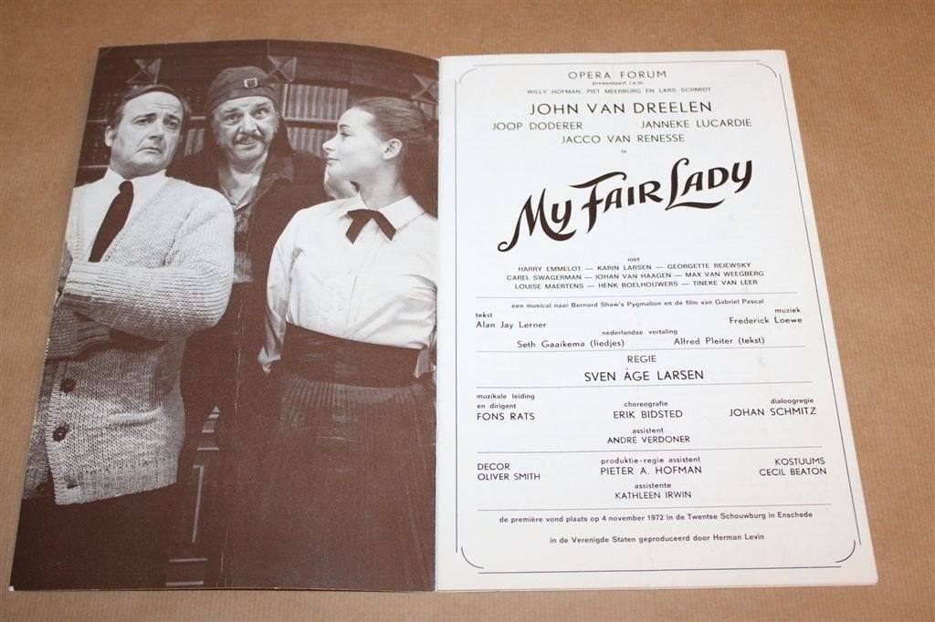 My Fair Lady 1972 — Opera Forum Programmaboek, Boeken, Ophalen of Verzenden, Gelezen, Ballet of Musical