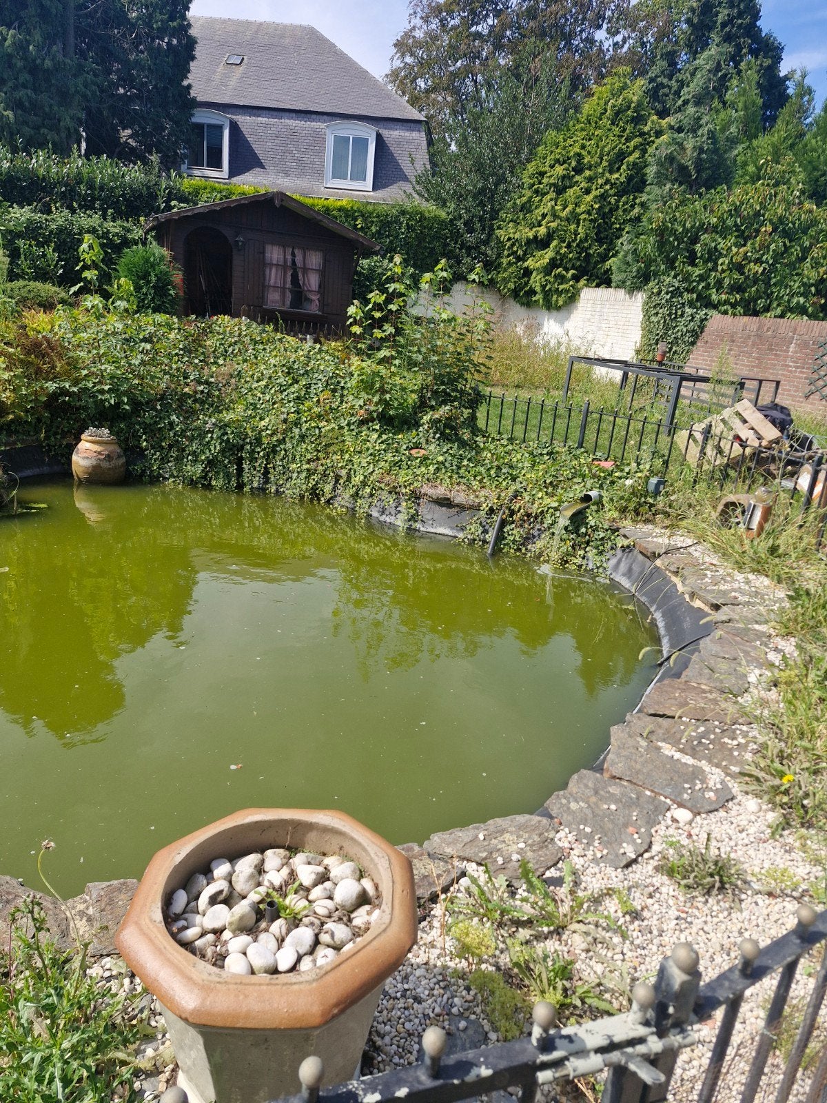 Vijverbenodigdheden en stenen voor vijver of tuin, Ophalen, Gebruikt