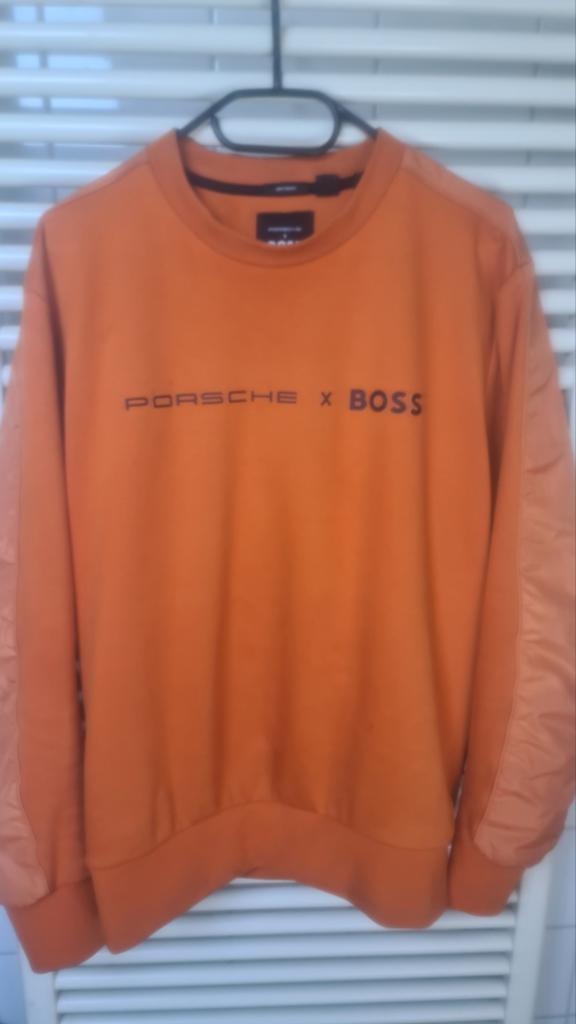 Hugo boss x Porsche sweater maat L, Kleding | Heren, Maat 52/54 (L), Porsche x Boss, Oranje, Ophalen of Verzenden