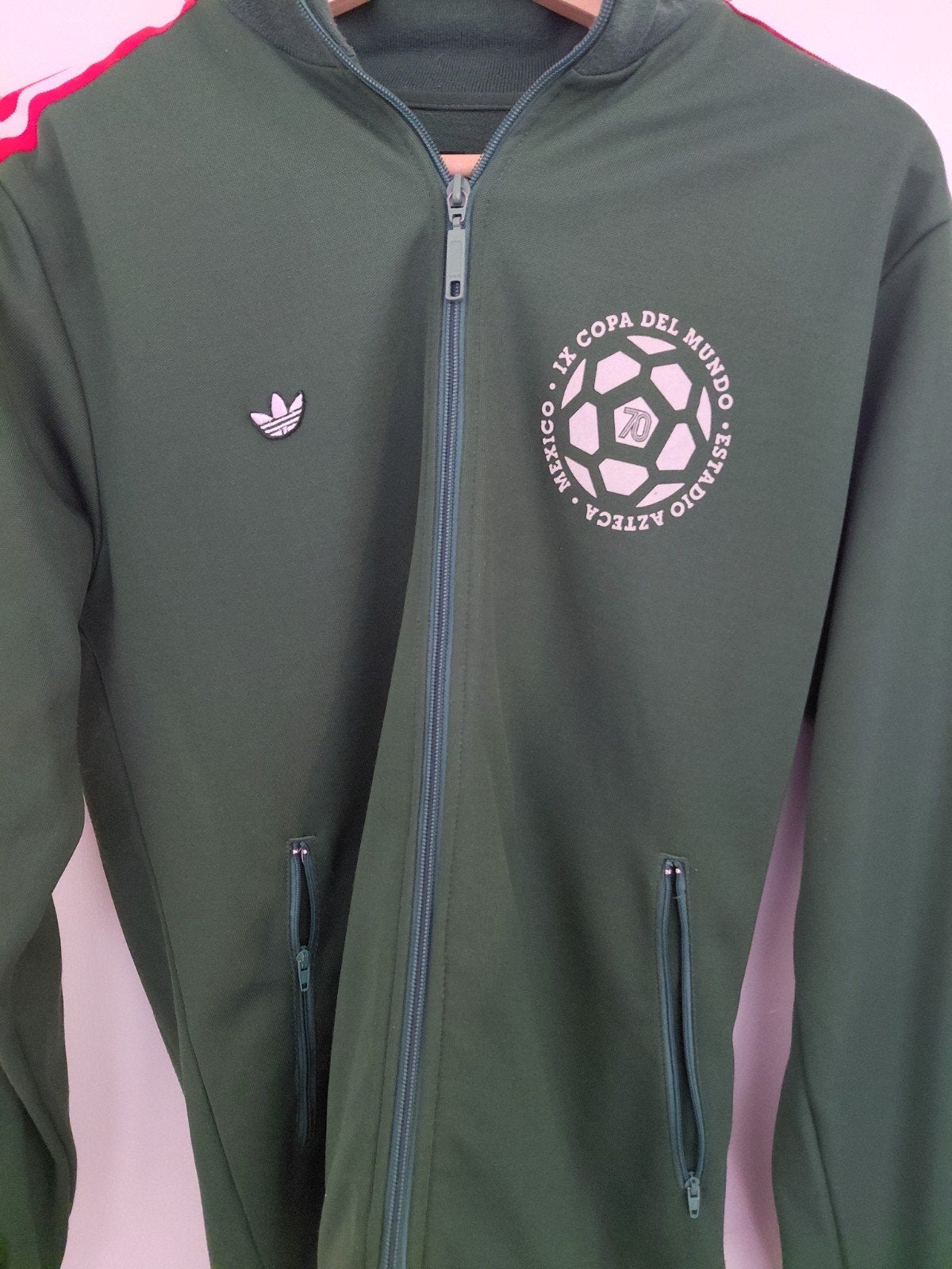 Adidas Mexico 70 Trainingsjack - Groen - Maat S, Kleding | Heren, Sportkleding, Ophalen of Verzenden, Zo goed als nieuw, Adidas