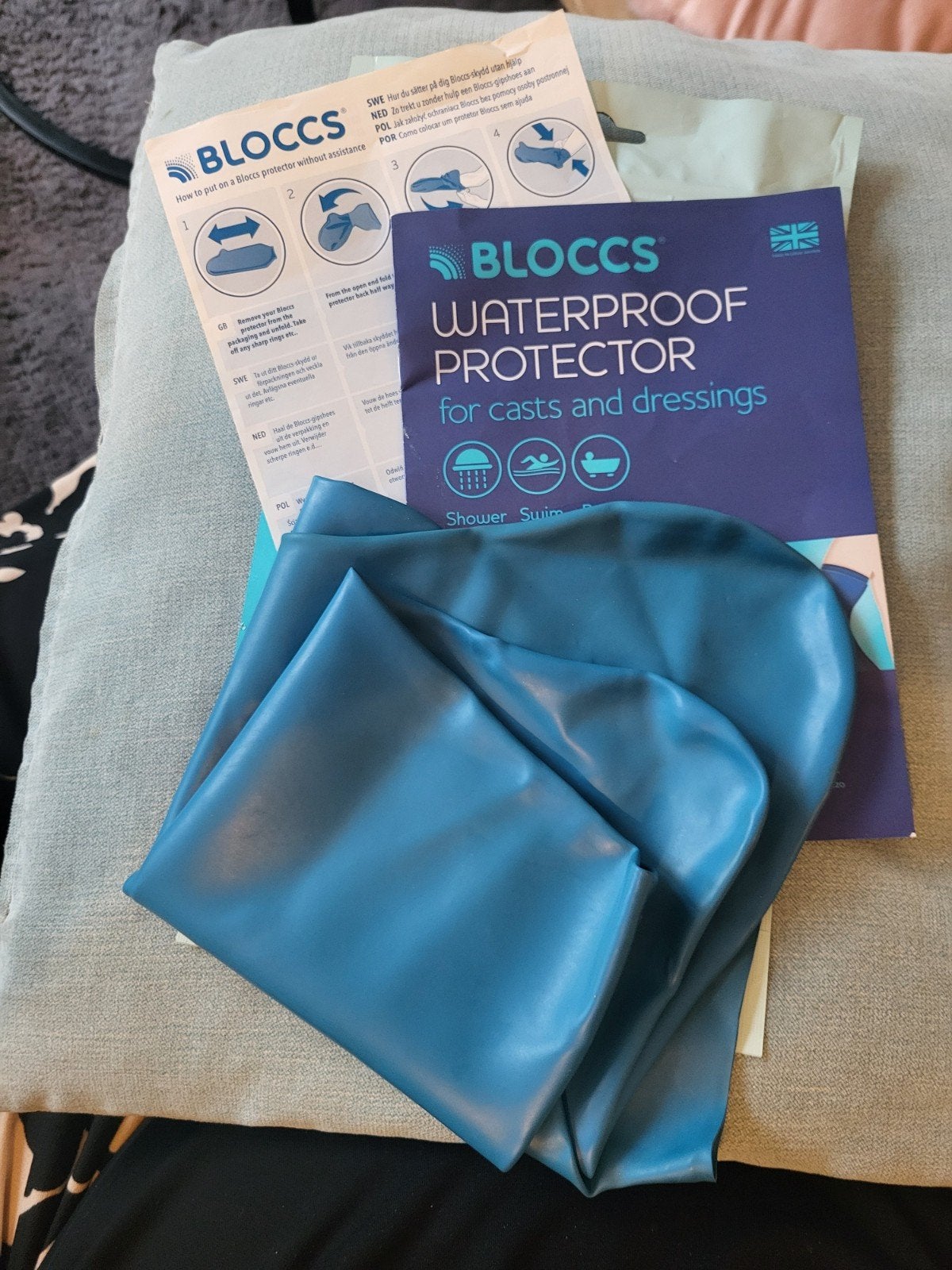 Waterproof protector gips been kind, Diversen, Ophalen