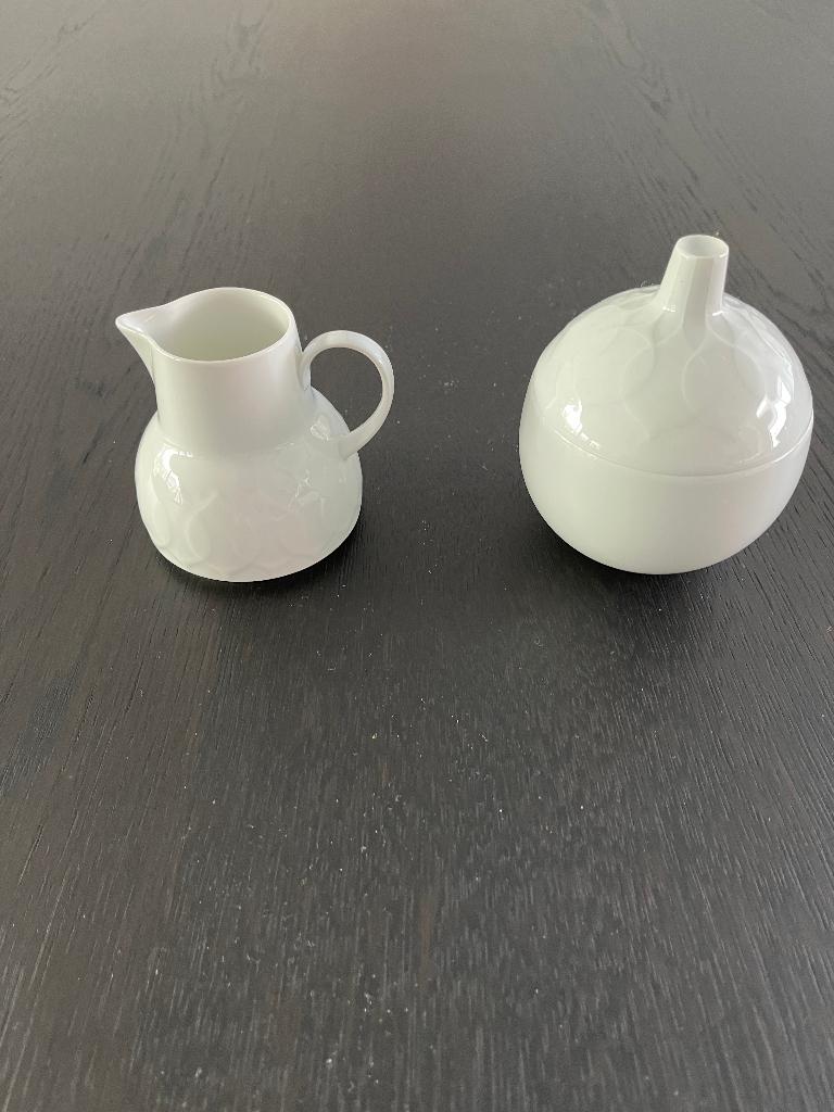 Rosenthal Lotus Weiss melk- en suikerpotje, Ophalen of Verzenden