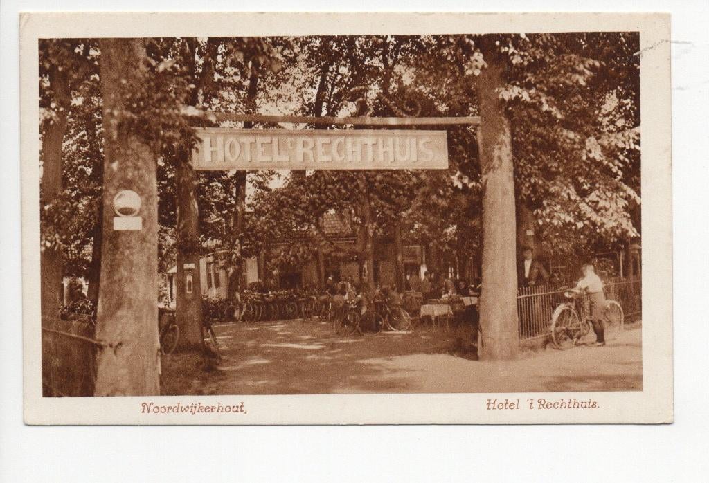 Noordwijkerhout.  Hotel 't Rechthuis.  **, Verzenden, Voor 1920, Ongelopen, Zuid-Holland
