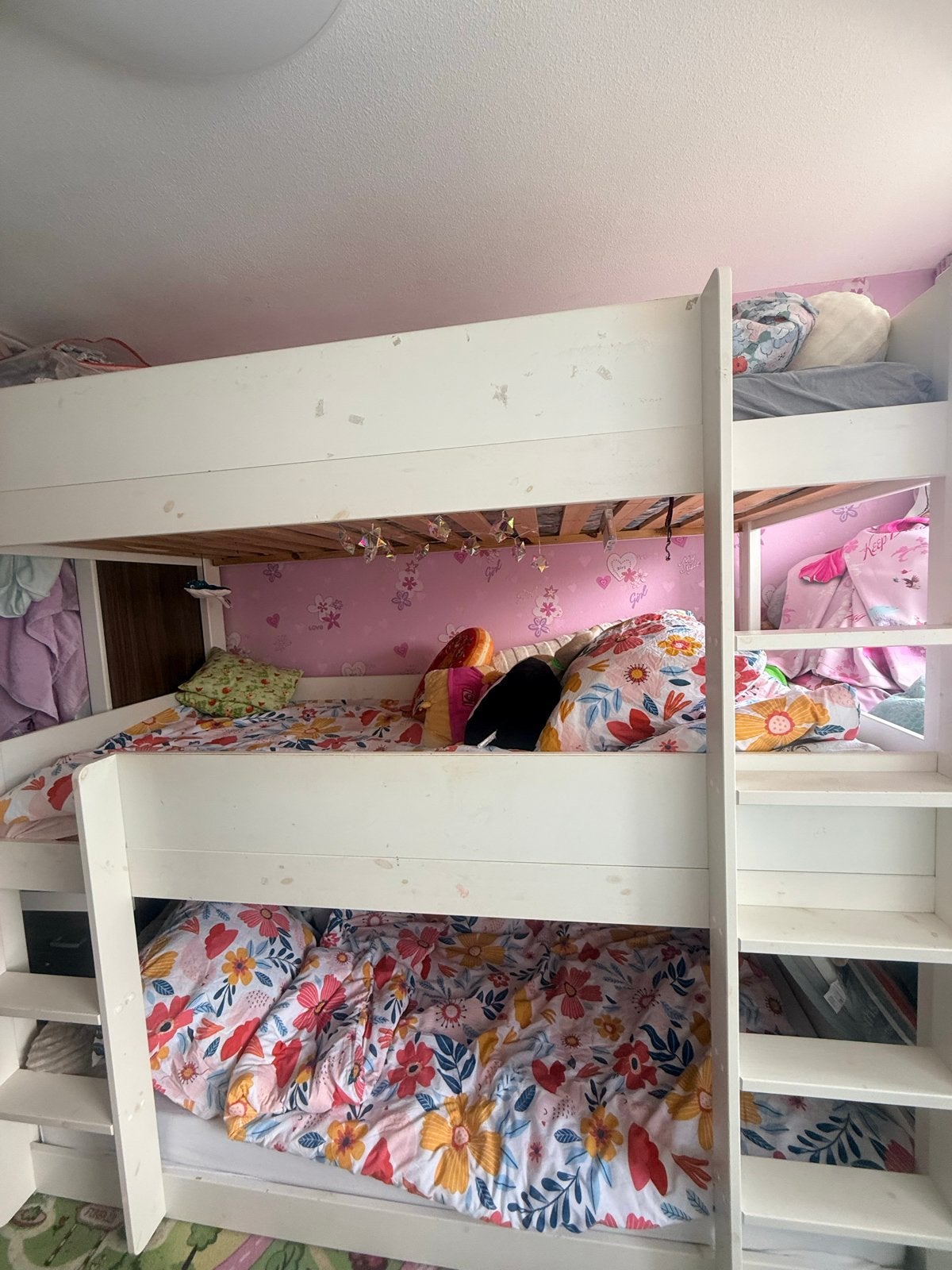 Mooi 3-persoons stapelbed 180x90 cm - snel ophalen!, Huis en Inrichting, Slaapkamer | Stapelbedden en Hoogslapers, Ophalen, Gebruikt