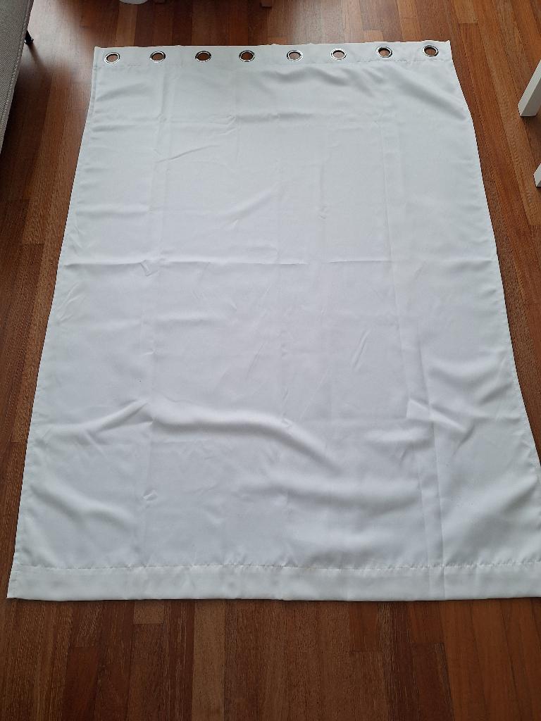 Gordijn White  - with Blackout, Ophalen, Gebruikt, 100 tot 150 cm, Wit