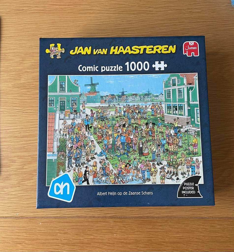 Nieuw jan van Haasteren puzzel zaanse schans 1000 stukjes, Hobby en Vrije tijd, Ophalen of Verzenden, 500 t/m 1500 stukjes, Nieuw