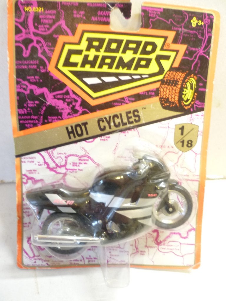 Road Champs Yamaha motor 1:18 schaalmodel in blister., Hobby en Vrije tijd, Ophalen of Verzenden, Nieuw, Motor, Overige merken