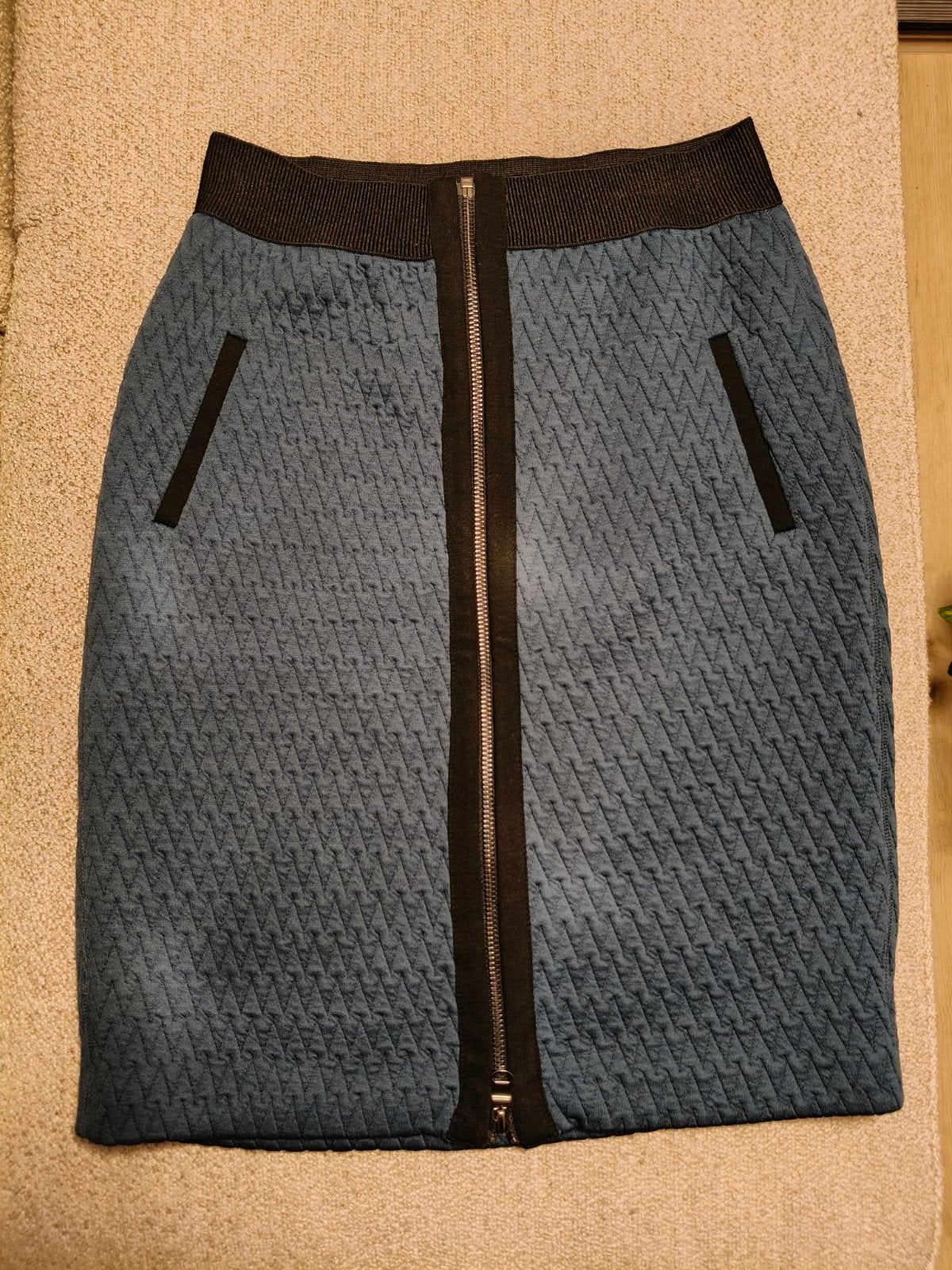 Bandolera Gewatteerde Midi Rok - Maak een statement!, Blauw, Ophalen of Verzenden, Maat 36 (S), Onder de knie