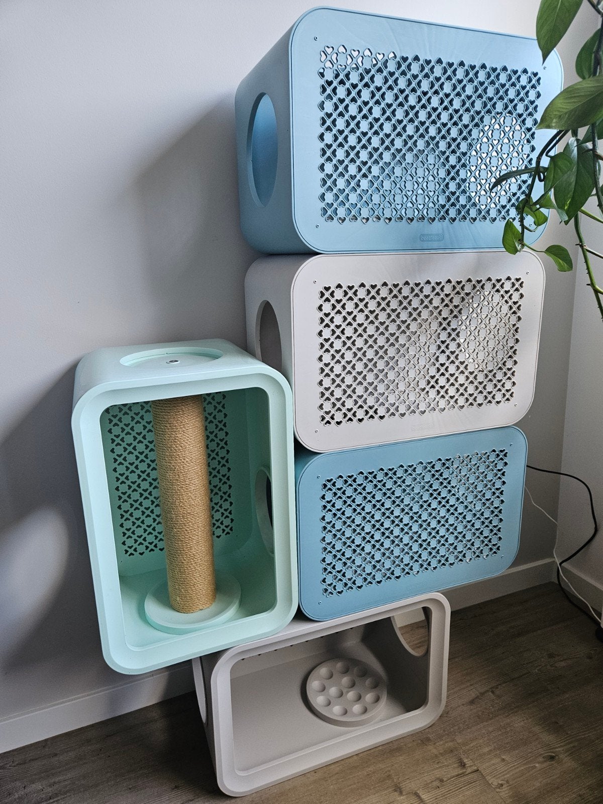 5 Beeztees cubes, moderne kattenmeubel, Ophalen, Zo goed als nieuw, Krabpaal