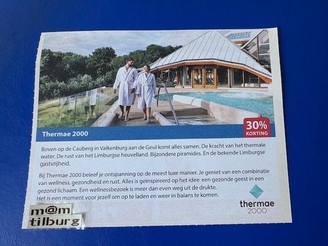 Thermae 2000 30% korting tot 1-7-2027, Drie personen of meer, Kortingsbon, Spa of Sauna